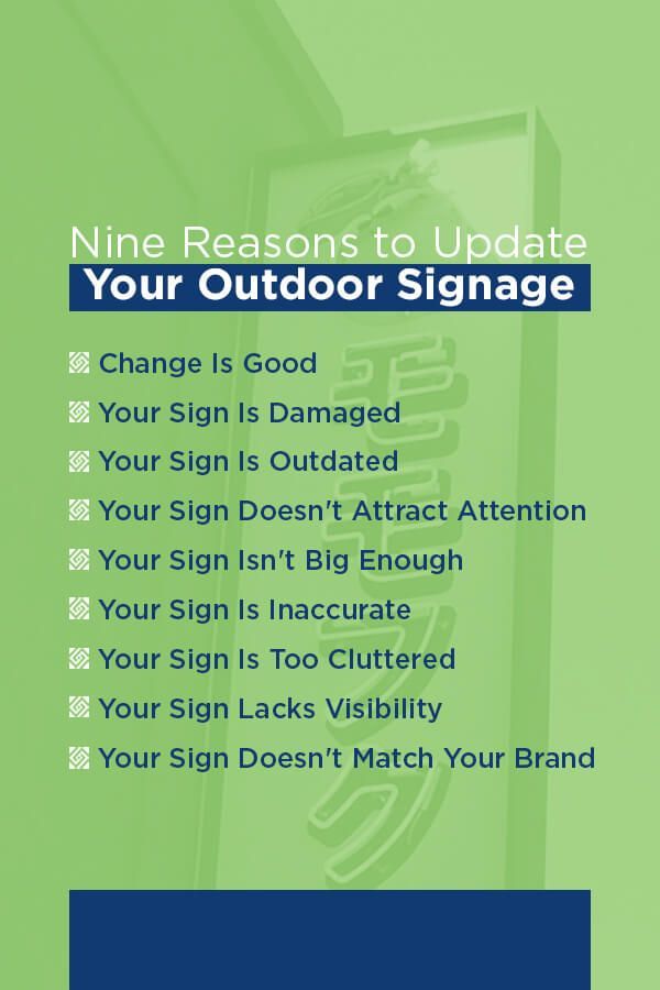 reasons to update your outdoor signage