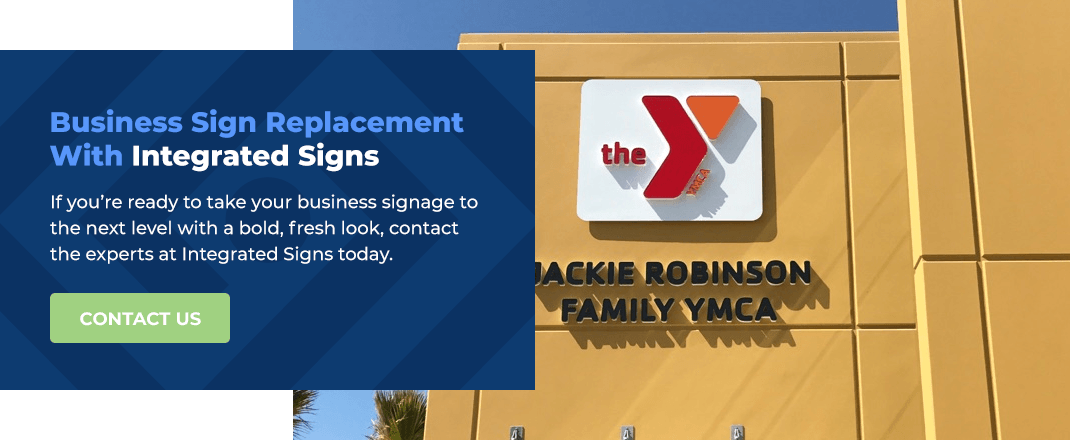 Business Sign Replacement With Integrated-Signs.